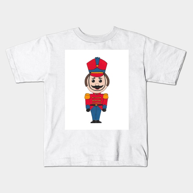 NUTCRACKER Toy Soldier Uniform Kids T-Shirt by SartorisArt1